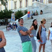 Syros walk with students
