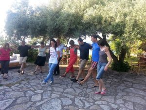 Greek dance lesson