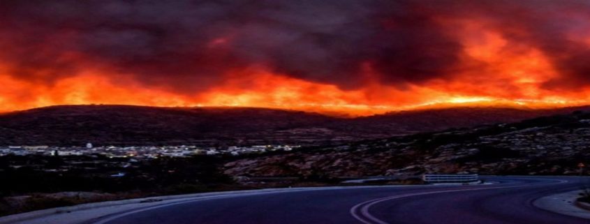 wildfires in greece